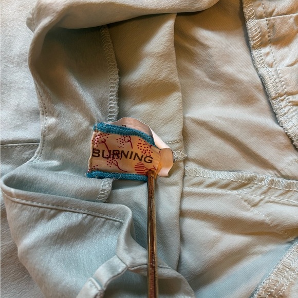 Burning Torch Silk Slip Dress | Size Petite Small - Picture 10 of 12